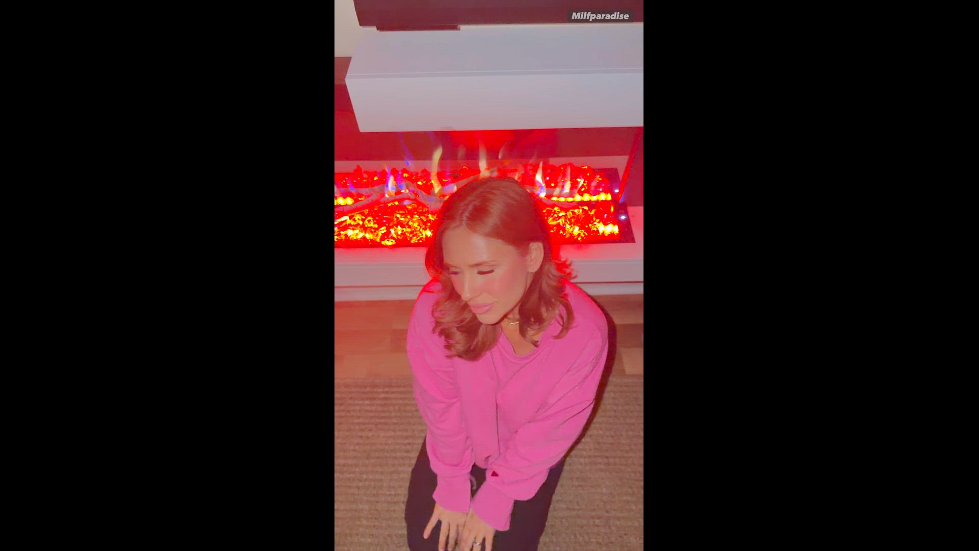 Blowjob by the Fireplace
