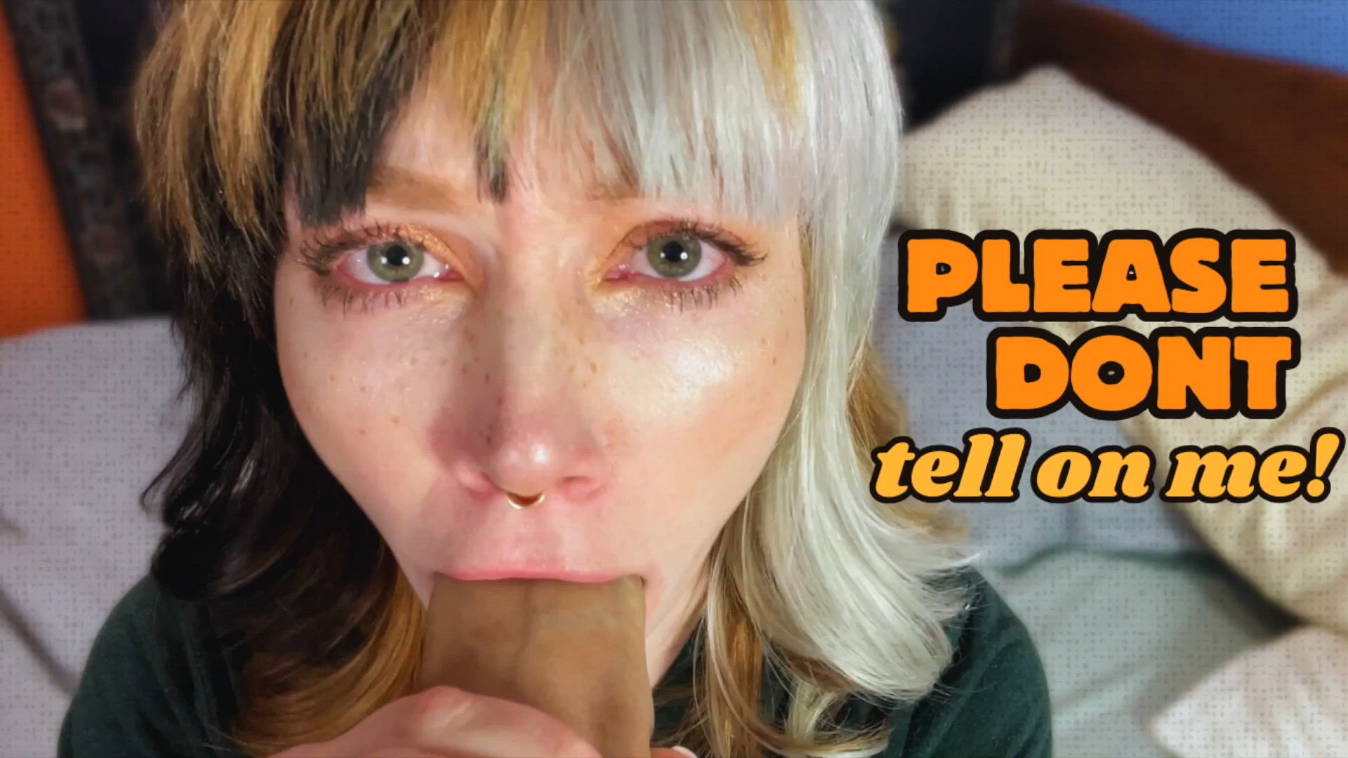 Finding your Step-Sister's Taboo Sex Tape - POV with Blowjob