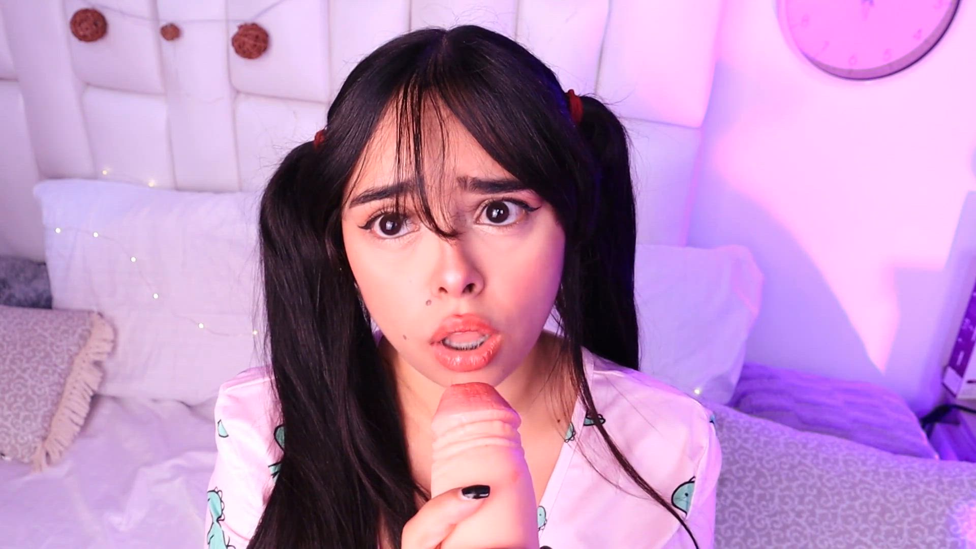 Step-Daddy cum in cutie girl braces